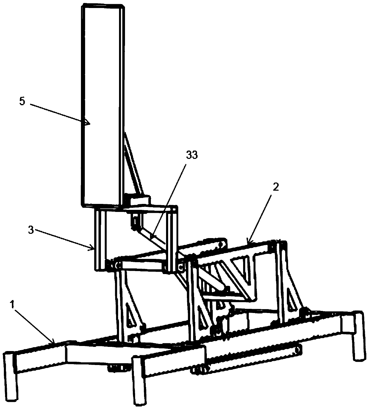 Reconstruction bed posture changing device and bed body suitable for upper and lower limb rehabilitation