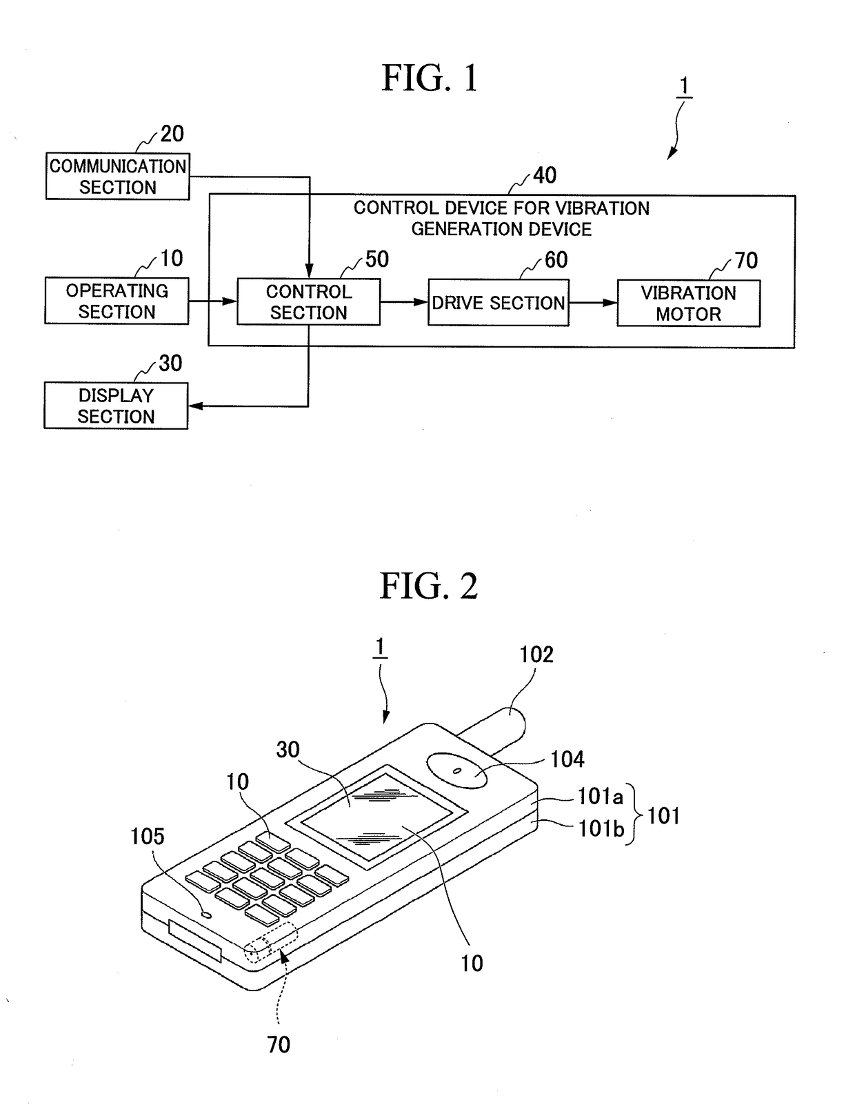 Control device for vibration generation device, electronic apparatus, and method of controlling vibration generation