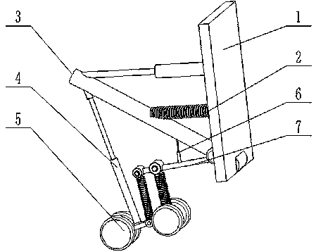 Aircraft landing gear utilizing spring buckle