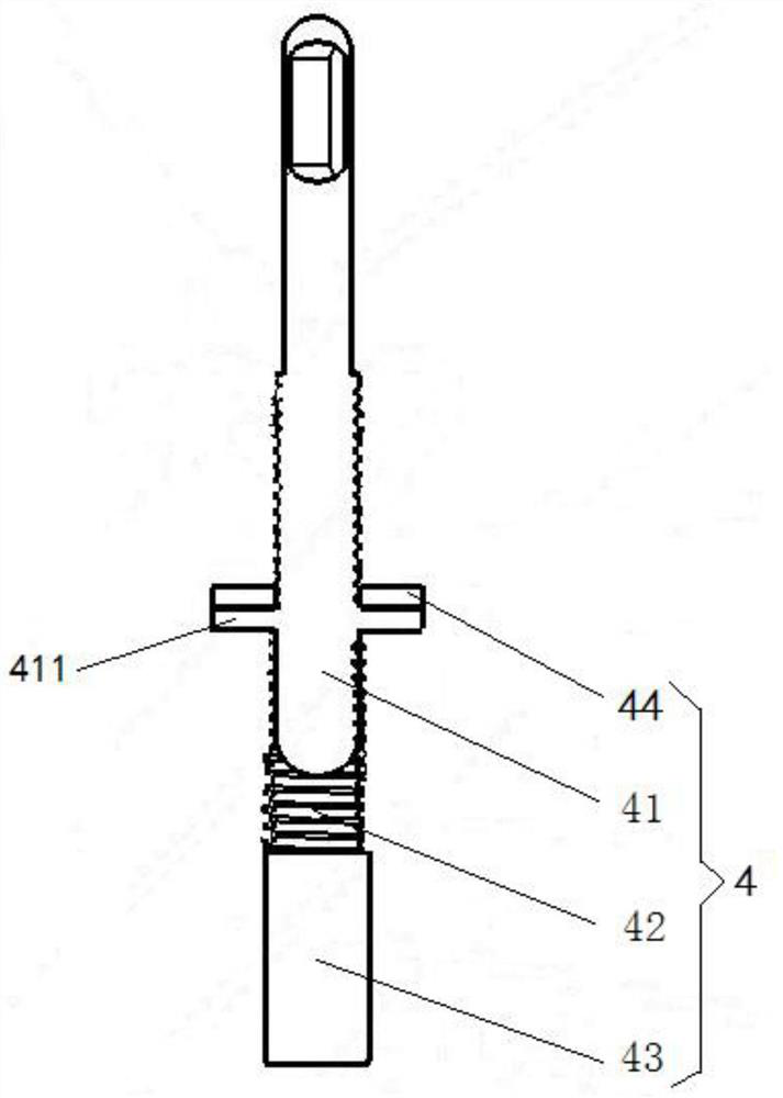 Detachable three-electrode battery testing device and assembling method thereof