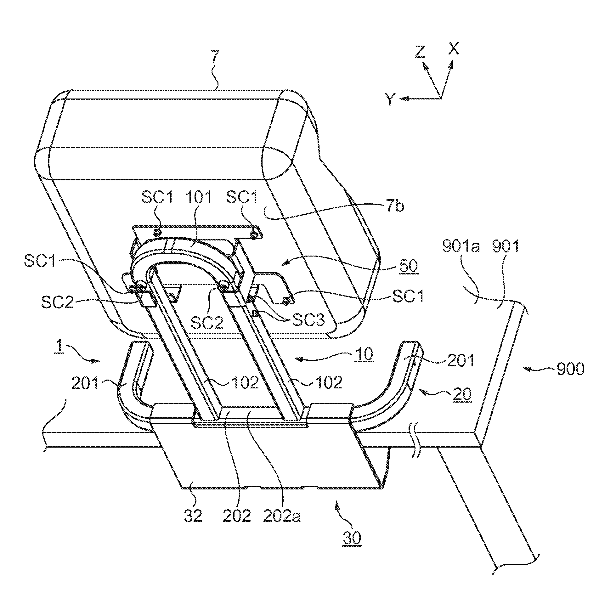 Table installing device