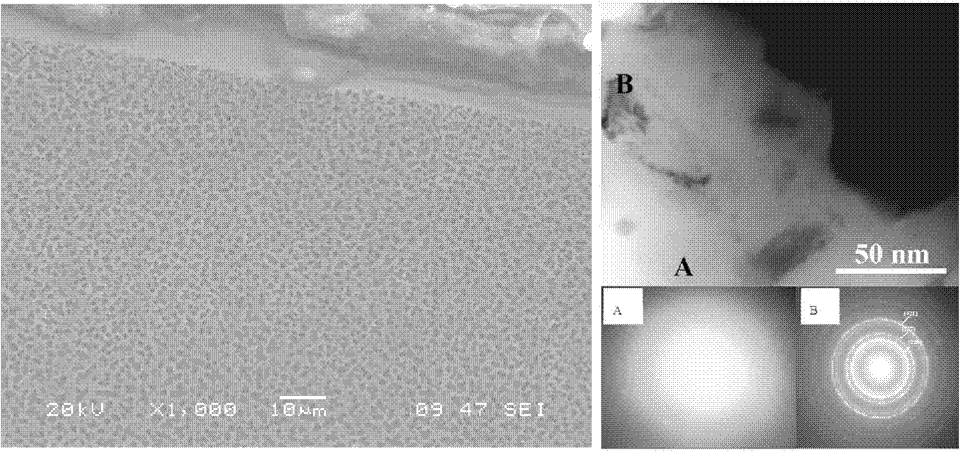 Laser preparation method of iron-based amorphous nanometer crystalline coat