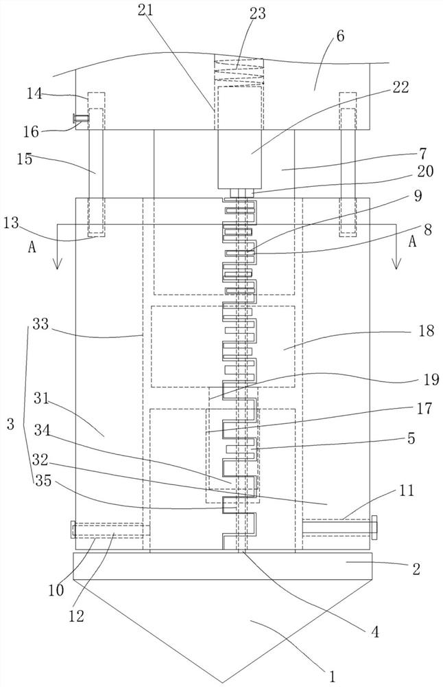 Adjusting combined type building pile for urban construction