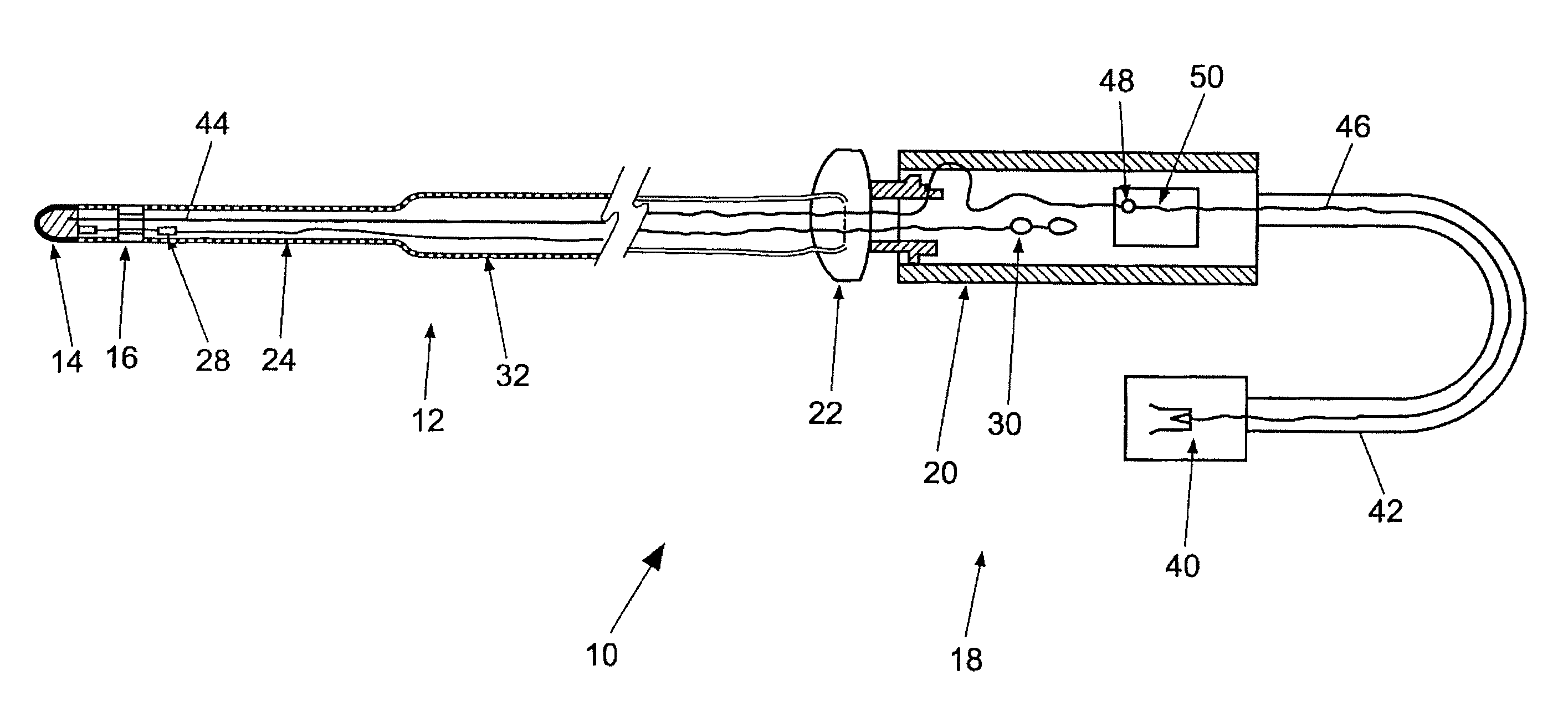 Electrode catheter for the electrotherapy of cardiac tissue