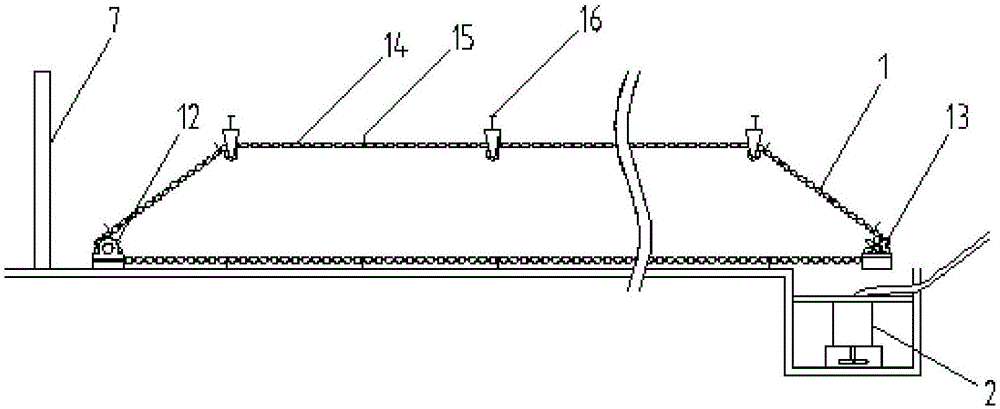 Automatic dredging system for sump