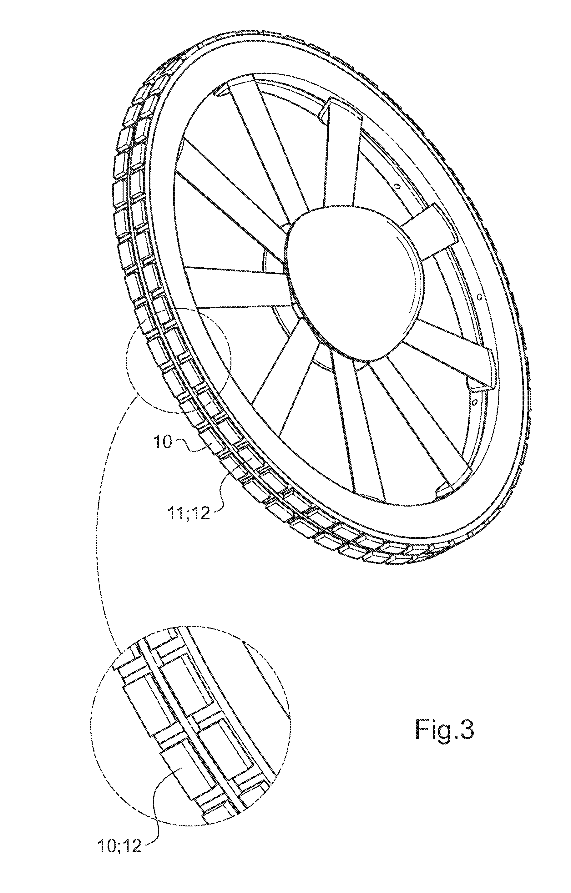 Electrical powered tail rotor of a helicopter