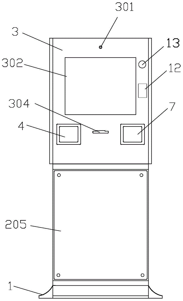 Intelligent getting in and out of garage system terminal