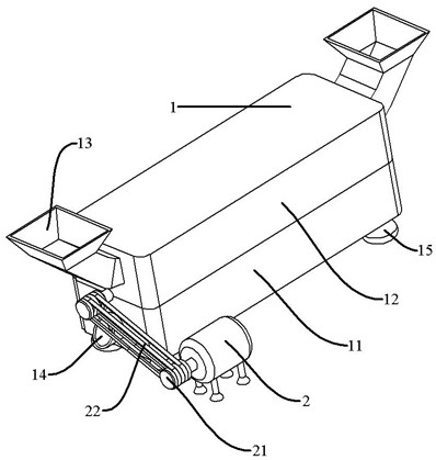 A rotary stirring device and a decoration material mixing system using the device