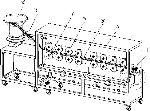 Full-automatic pull head polishing machine