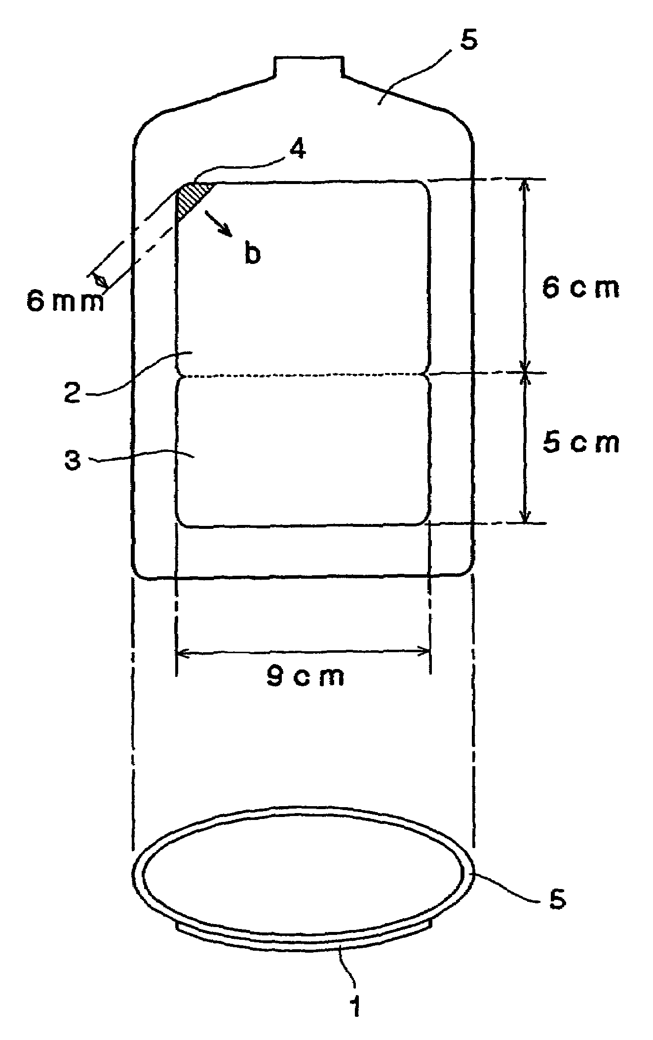 In-mold label with separable part