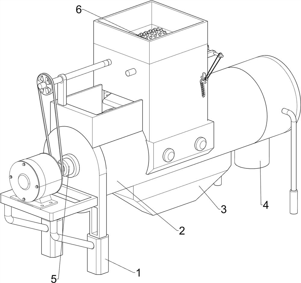 Cable crushing copper-plastic separation device