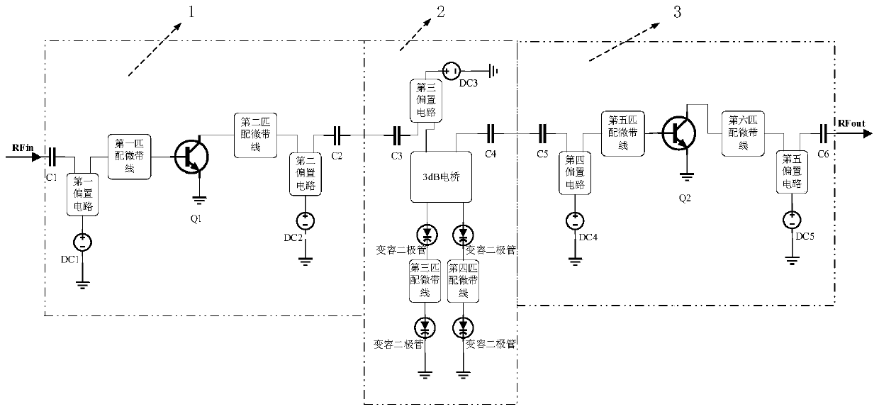 Single-path tandem type analog pre-distortion system