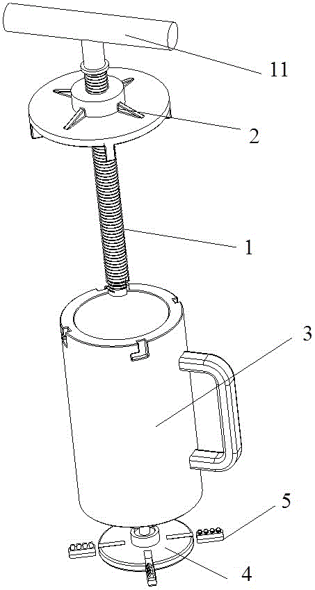 A manual noodle machine