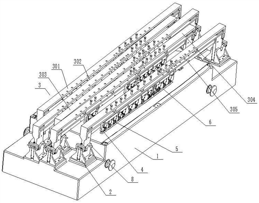 Laser double-beam welding tool for outer side of aircraft panel