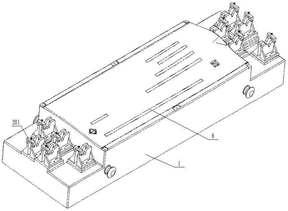 Laser double-beam welding tool for outer side of aircraft panel