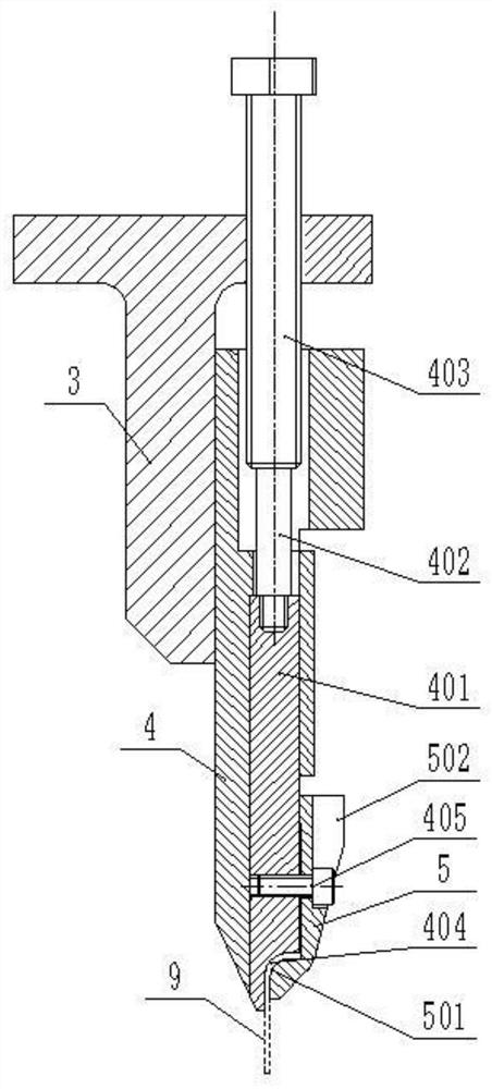 Laser double-beam welding tool for outer side of aircraft panel