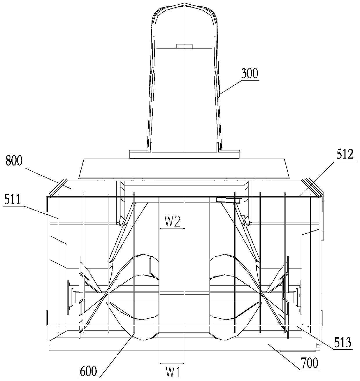 Head of snow sweeper and automatic snow sweeper