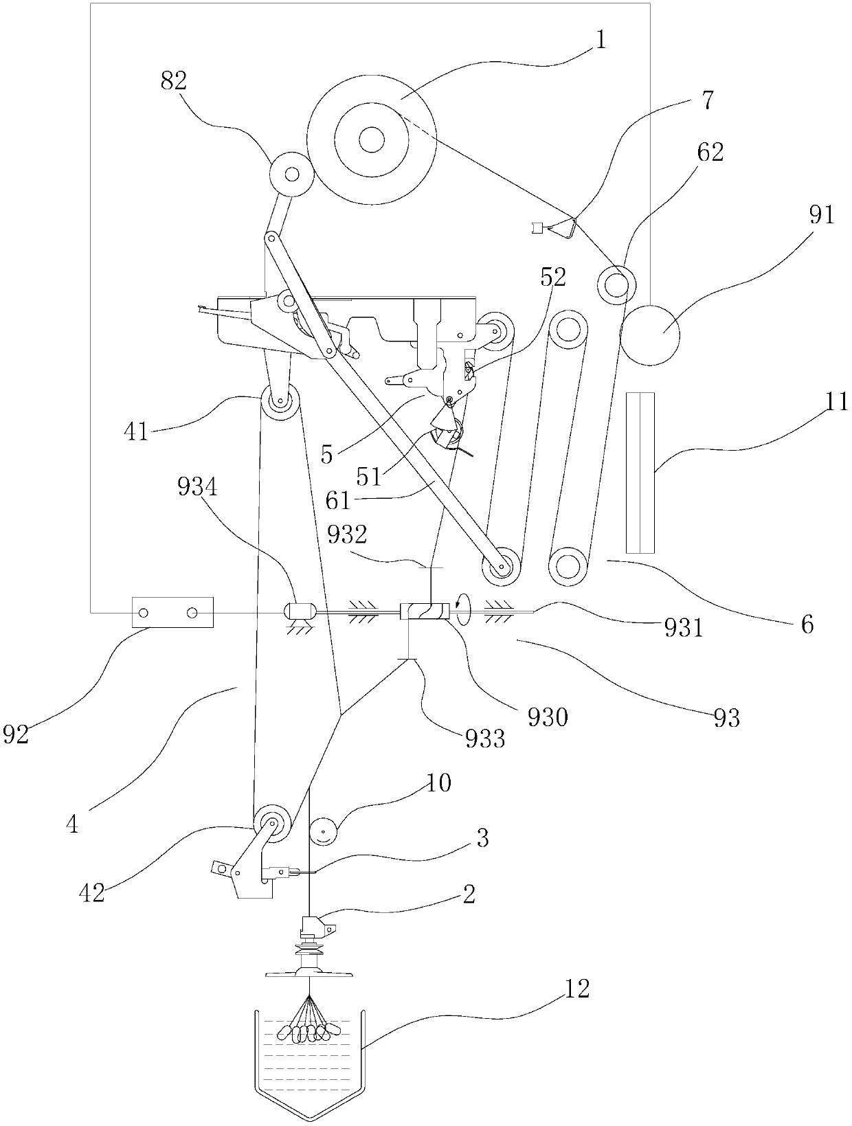 Tension-adjustable silk making device