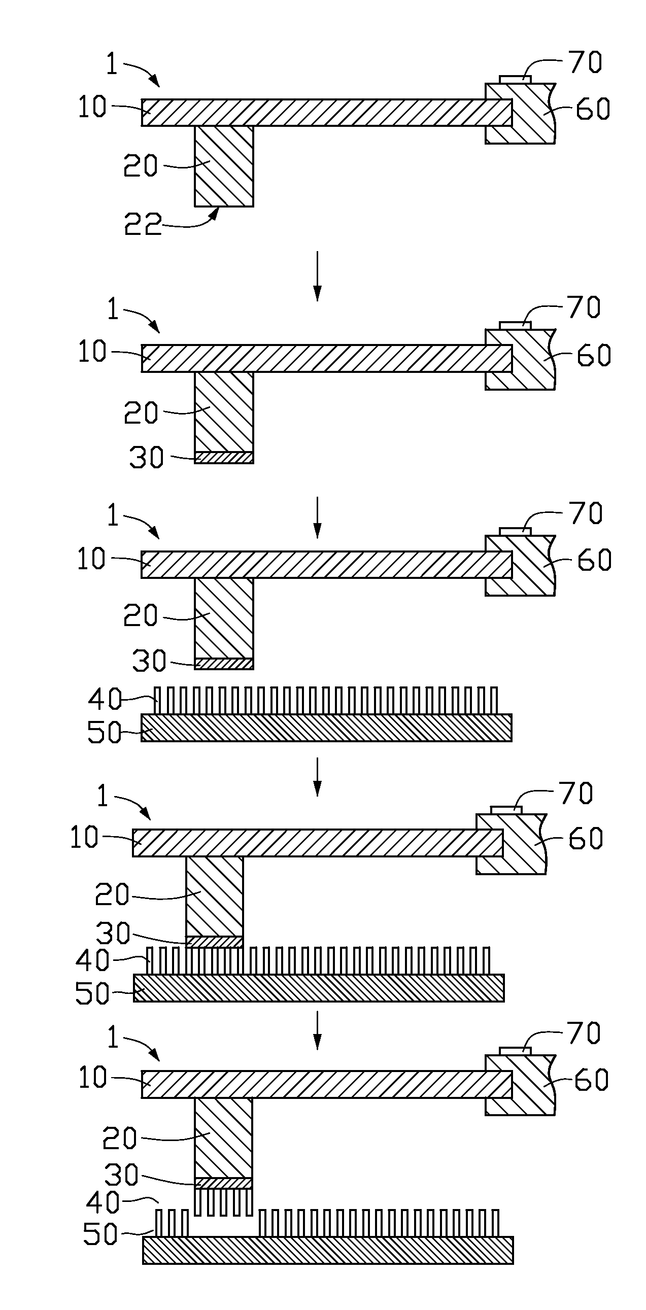 Method for measuring bonding force between substrate and carbon nanotube array formed thereon