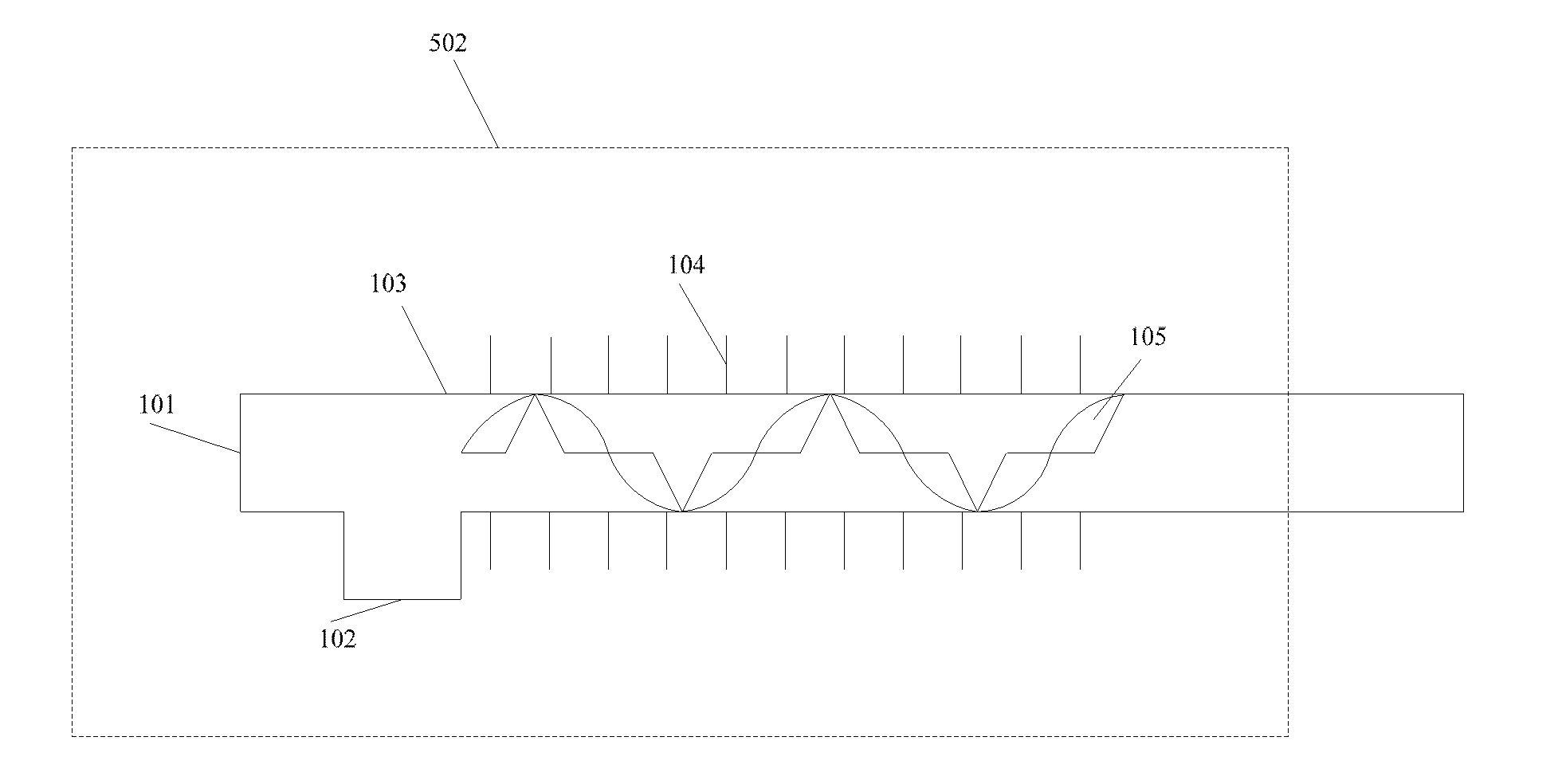 Solid-liquid mixed baffle plate type internal heat exchanger for space radiator