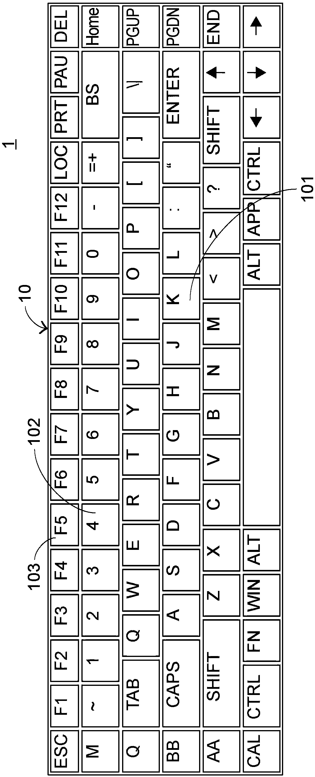 Light-emitting keyboard