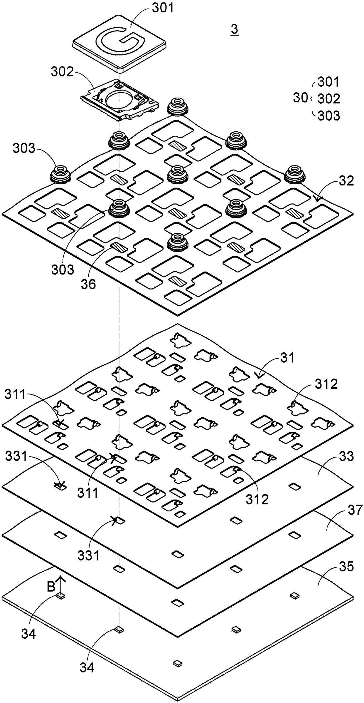 Light-emitting keyboard