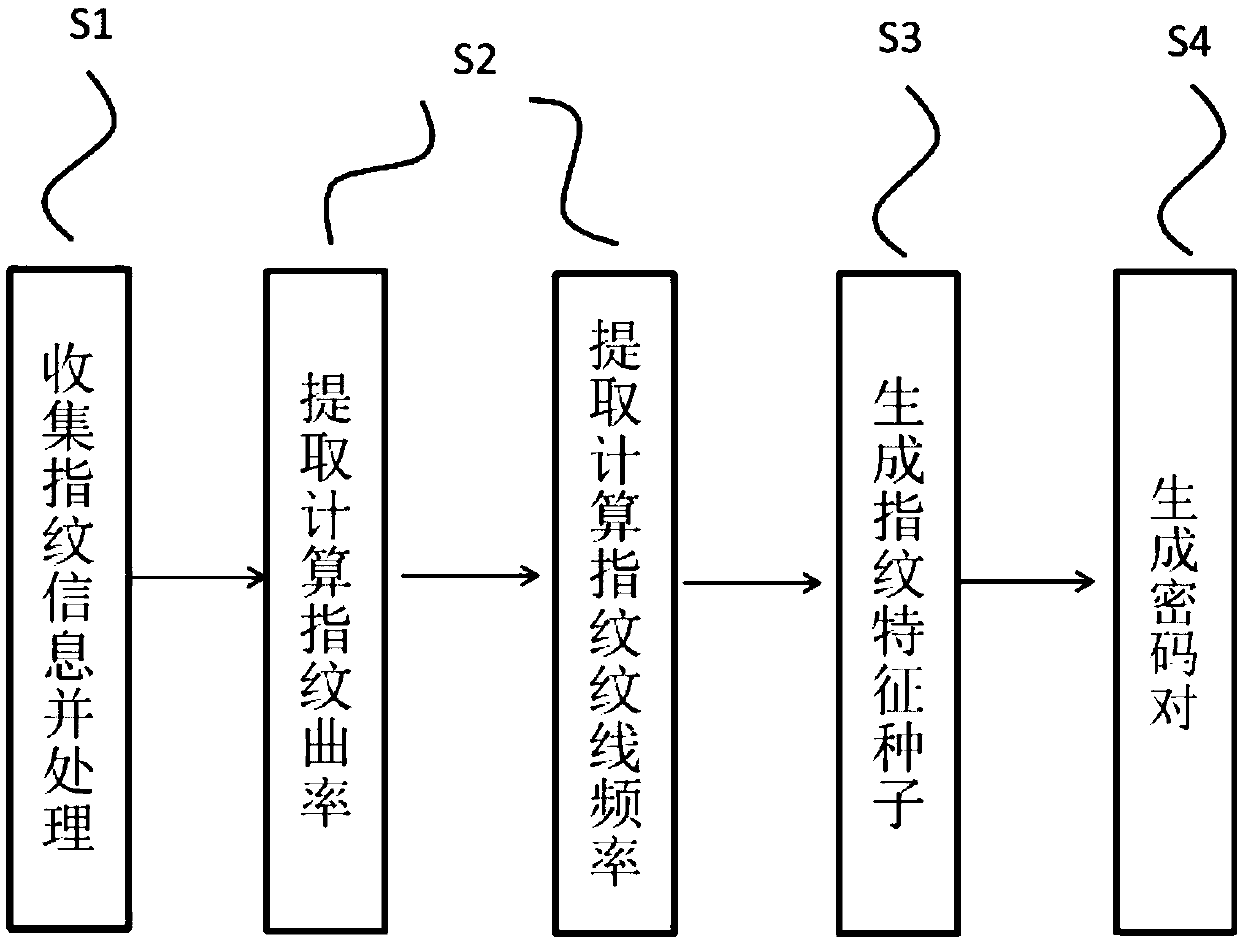 Private key generation method and system based on fingerprint identification