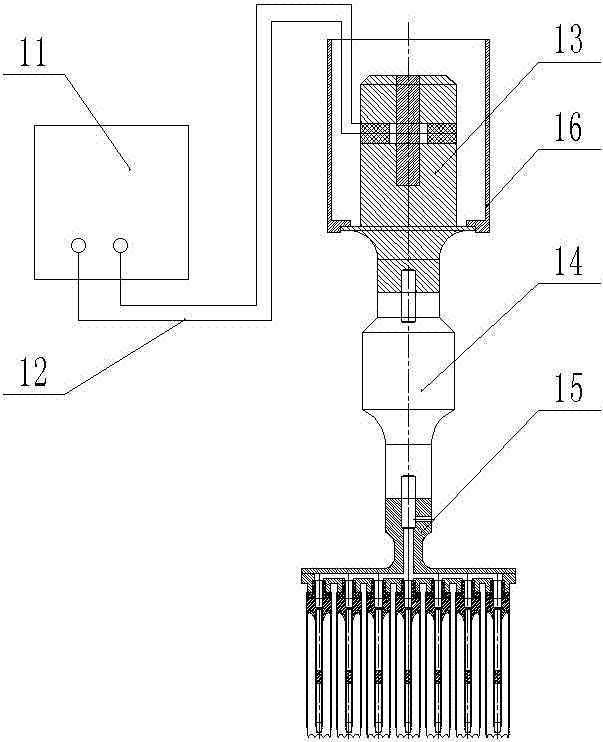 A high-frequency longitudinal-torsion composite vibrating sponge array strip-taking device and its application