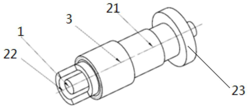 A transfer device used between gyro motor and dynamic balancing machine