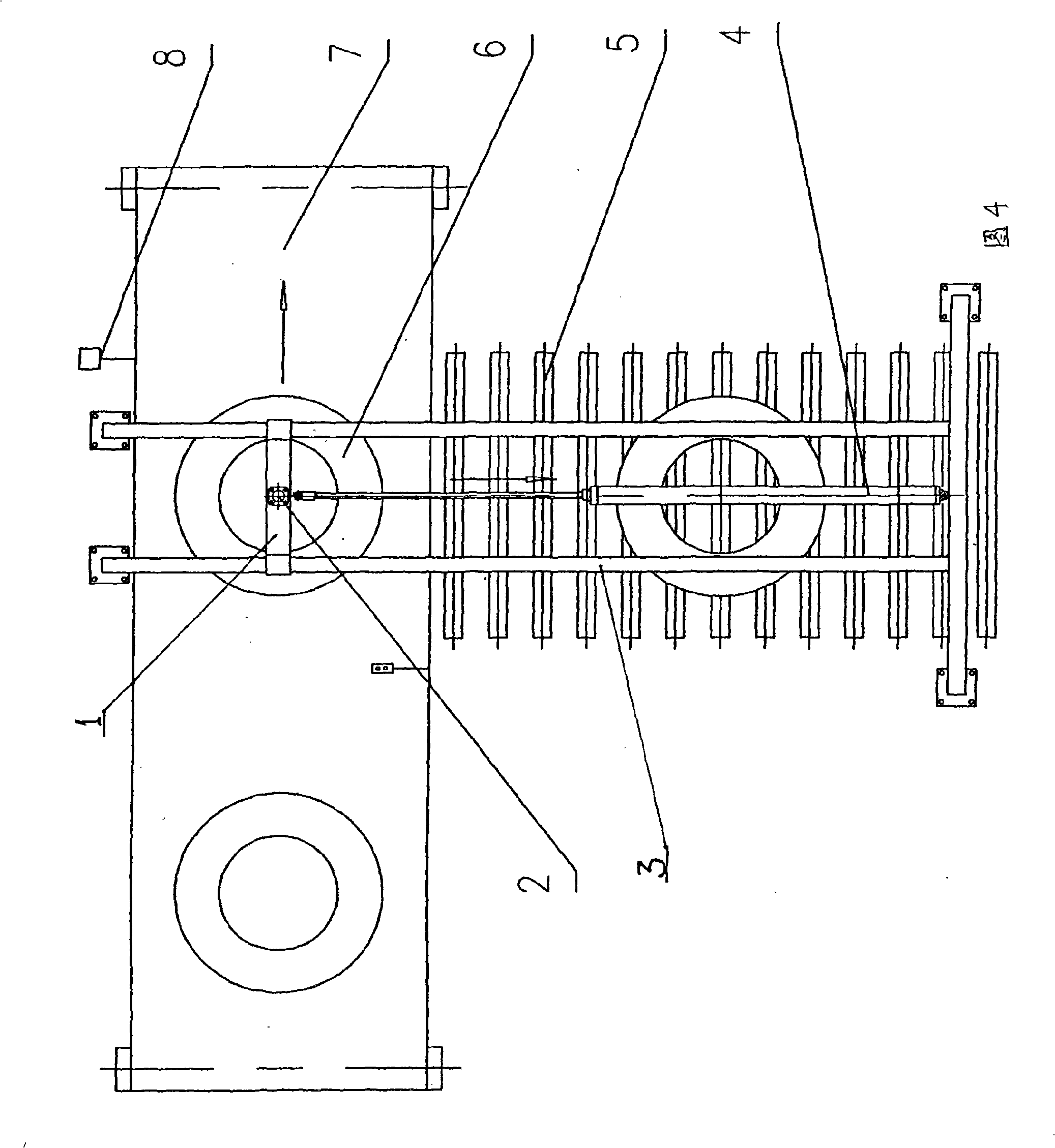 Rapid shunting device for tyres