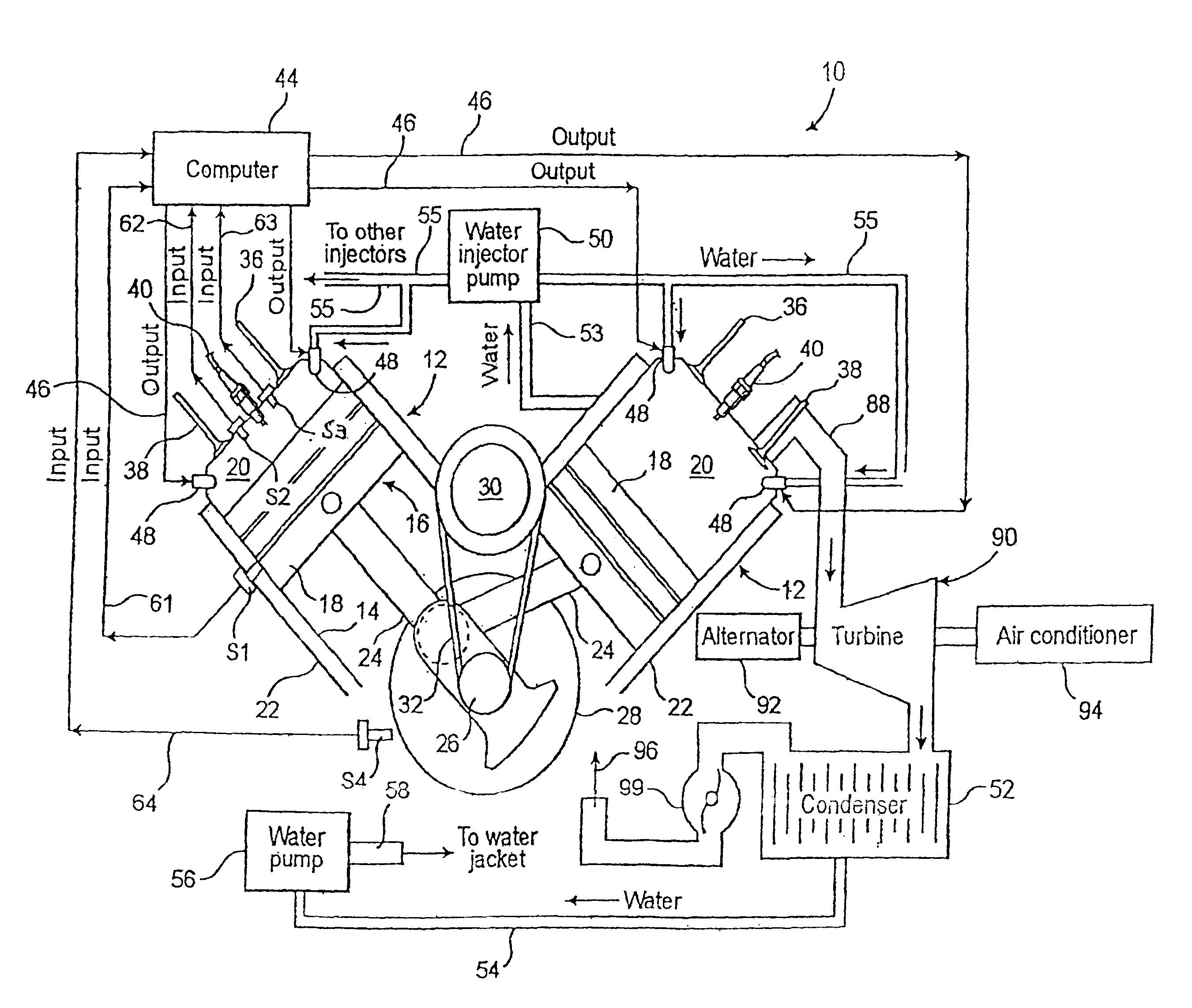 Computer controlled multi-stroke cycle power generating assembly and method of operation