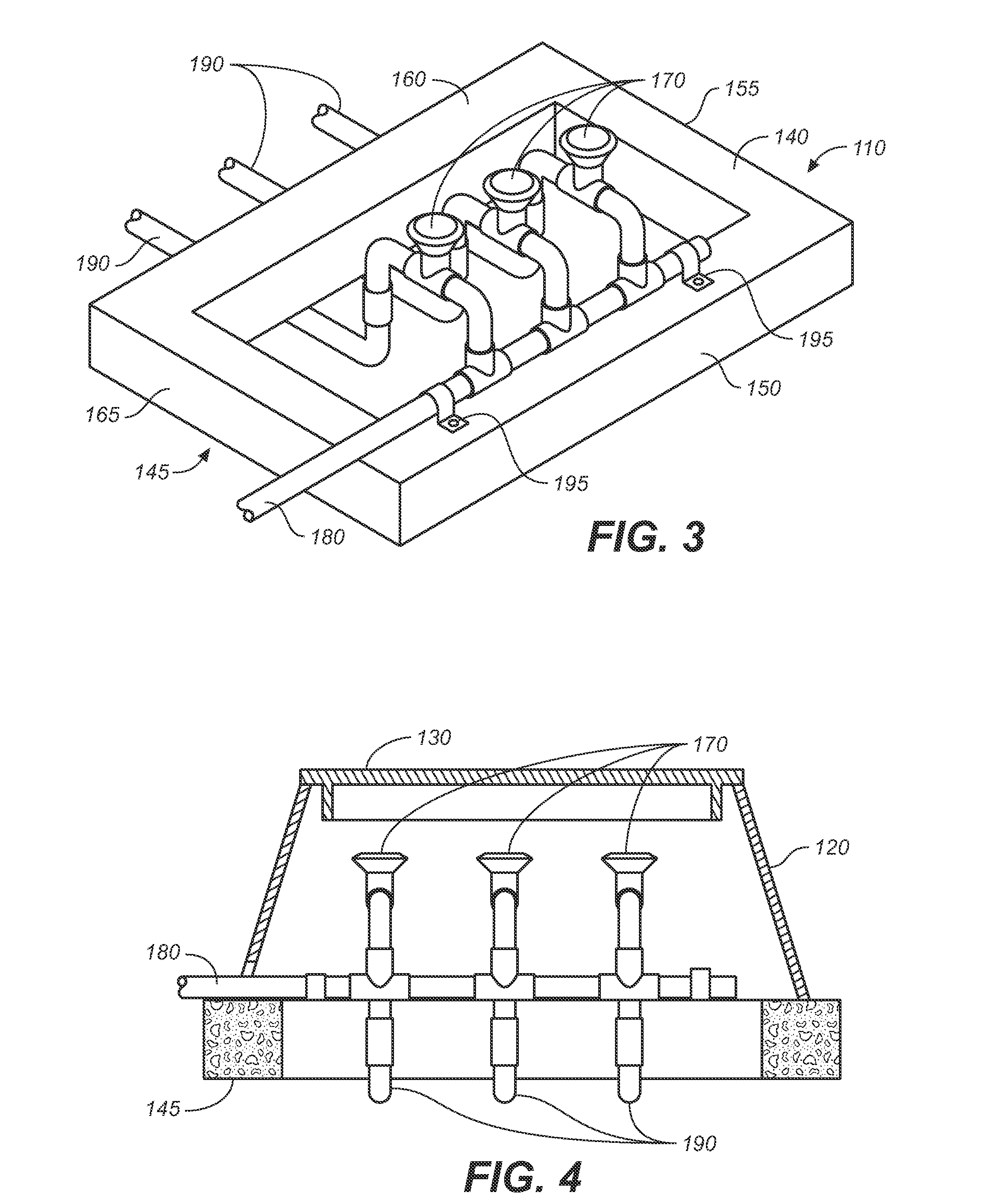 Irrigation system valve manifold vault