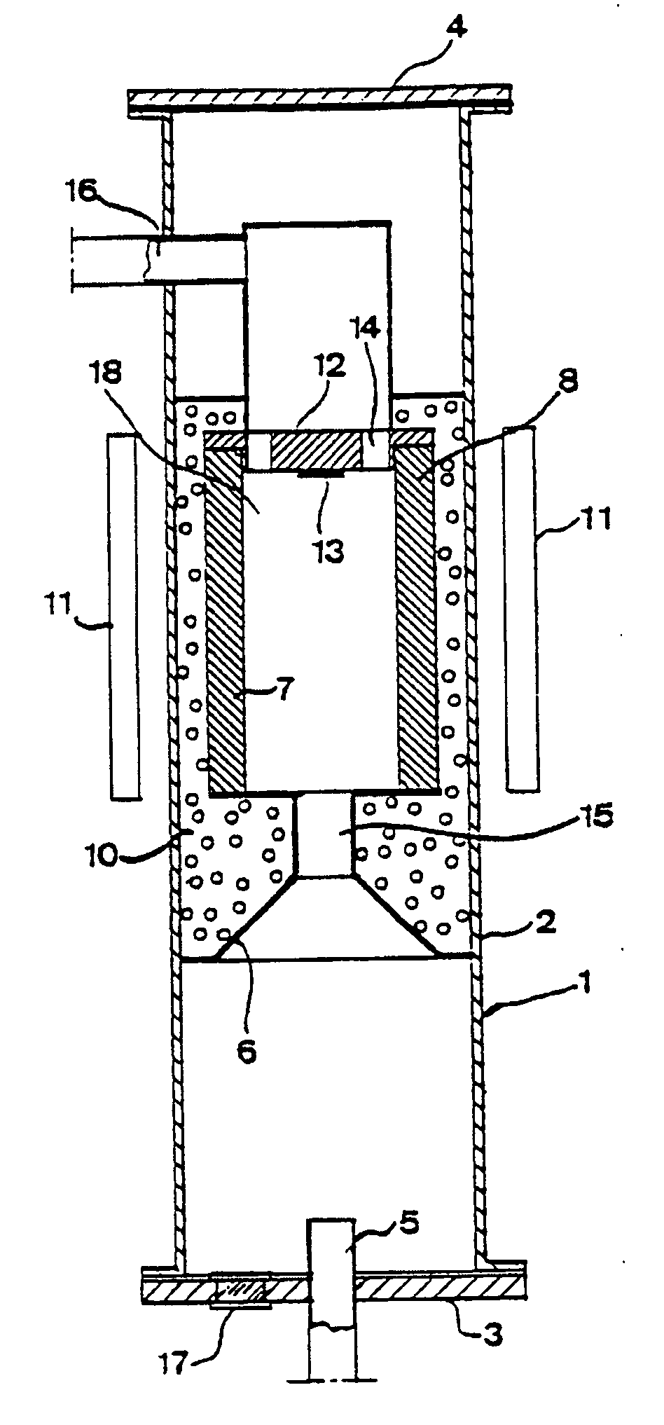 Device and method to producing single crystals by vapour deposition