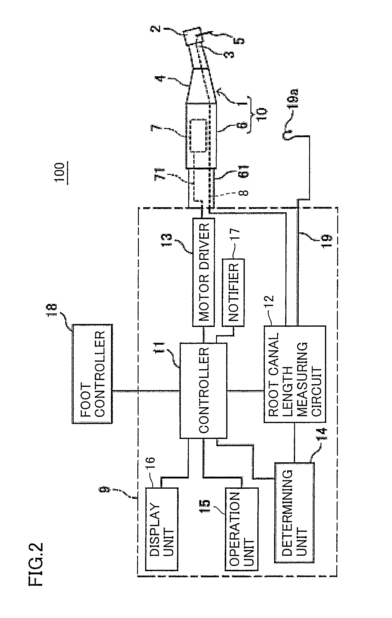 Dental treating apparatus