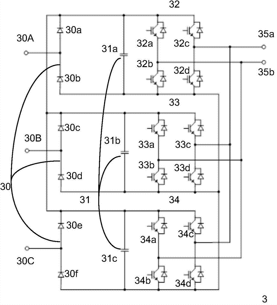 Power unit and multi-phase electric actuator using same