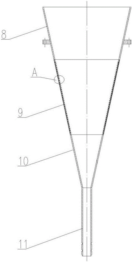 Pulverized coal pressurized fluidization conveying device