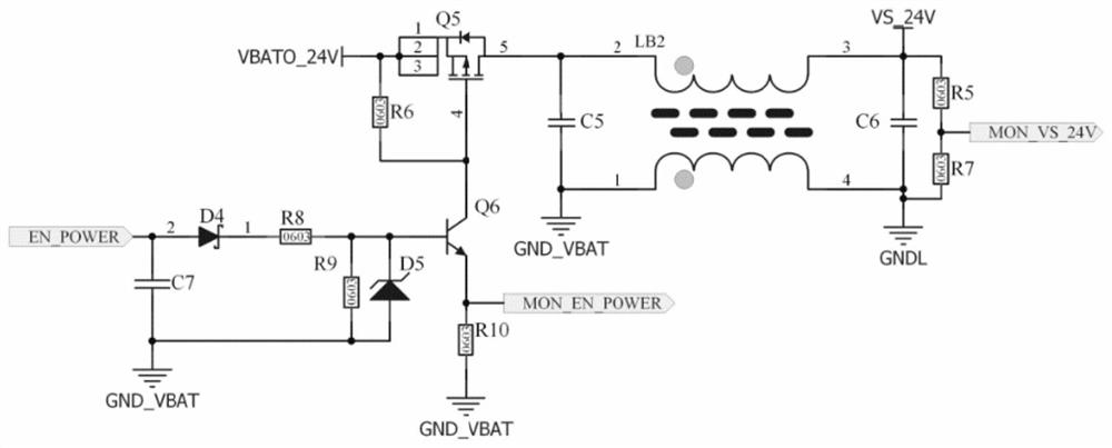 Vehicle-mounted ECU power supply input circuit