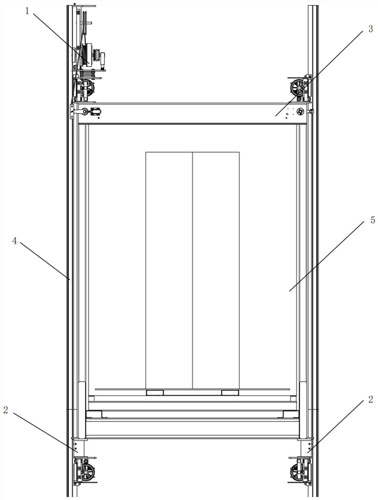 Safety anti-falling device for elevator