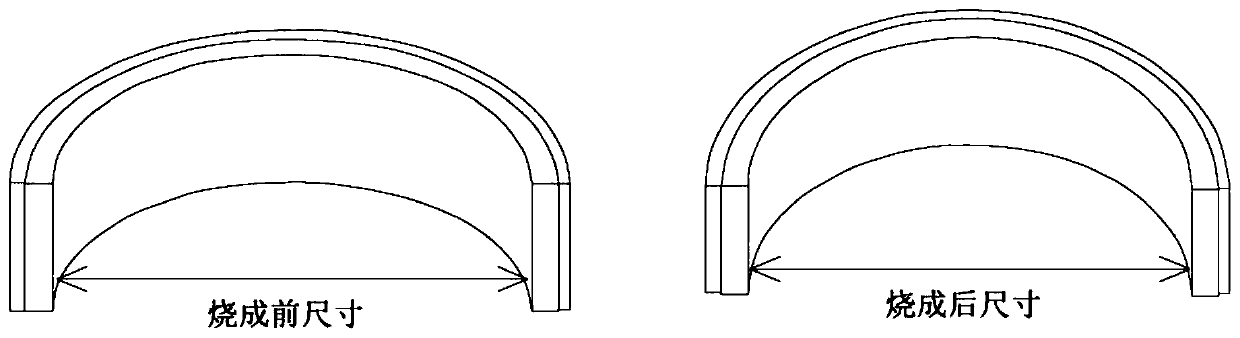 Method for detecting glaze shrinkage defect of sanitary ceramic product