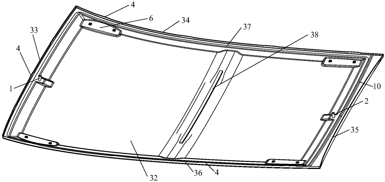 Automobile roof installation device and installation method of automobile roof assembly