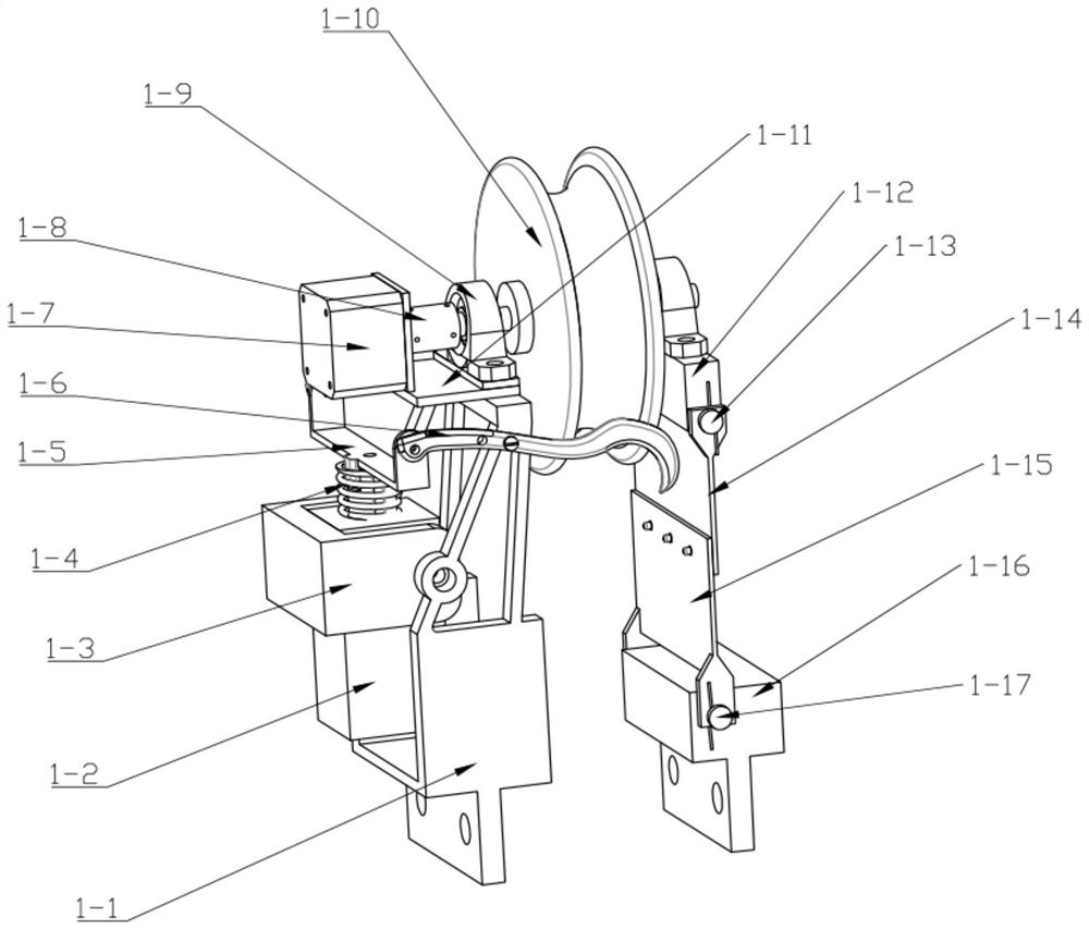 Walking type power line obstacle-crossing inspection robot along line