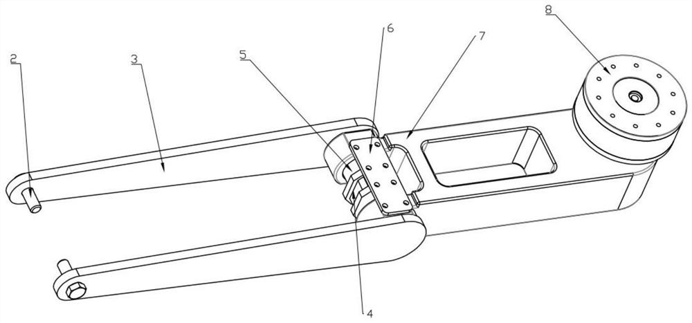 Walking type power line obstacle-crossing inspection robot along line