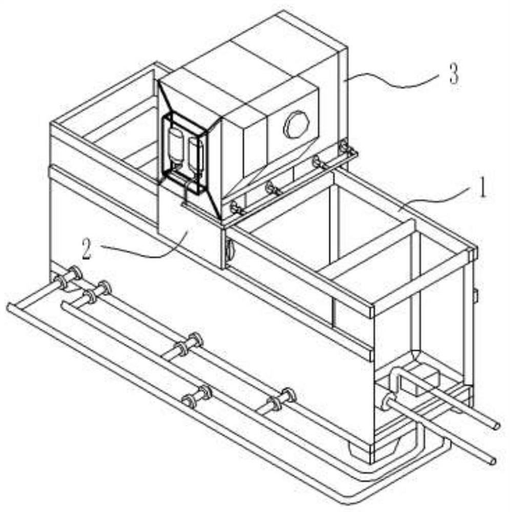 AO combined enhanced nitrogen and carbon removal device with built-in MBR