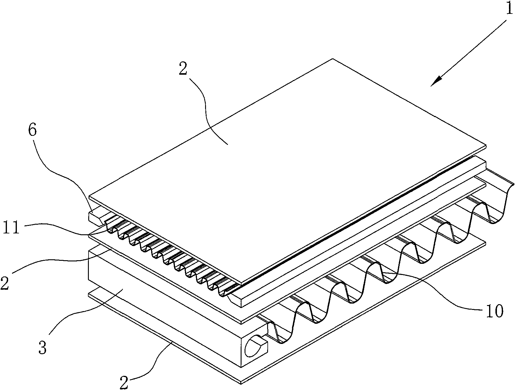 Core of heat exchanger