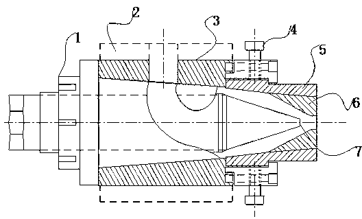 Flat cable extruder head free of deviation regulation