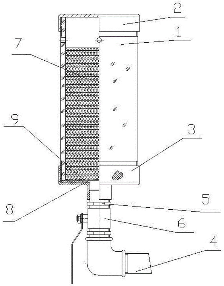 Air filter of oil filtering machine