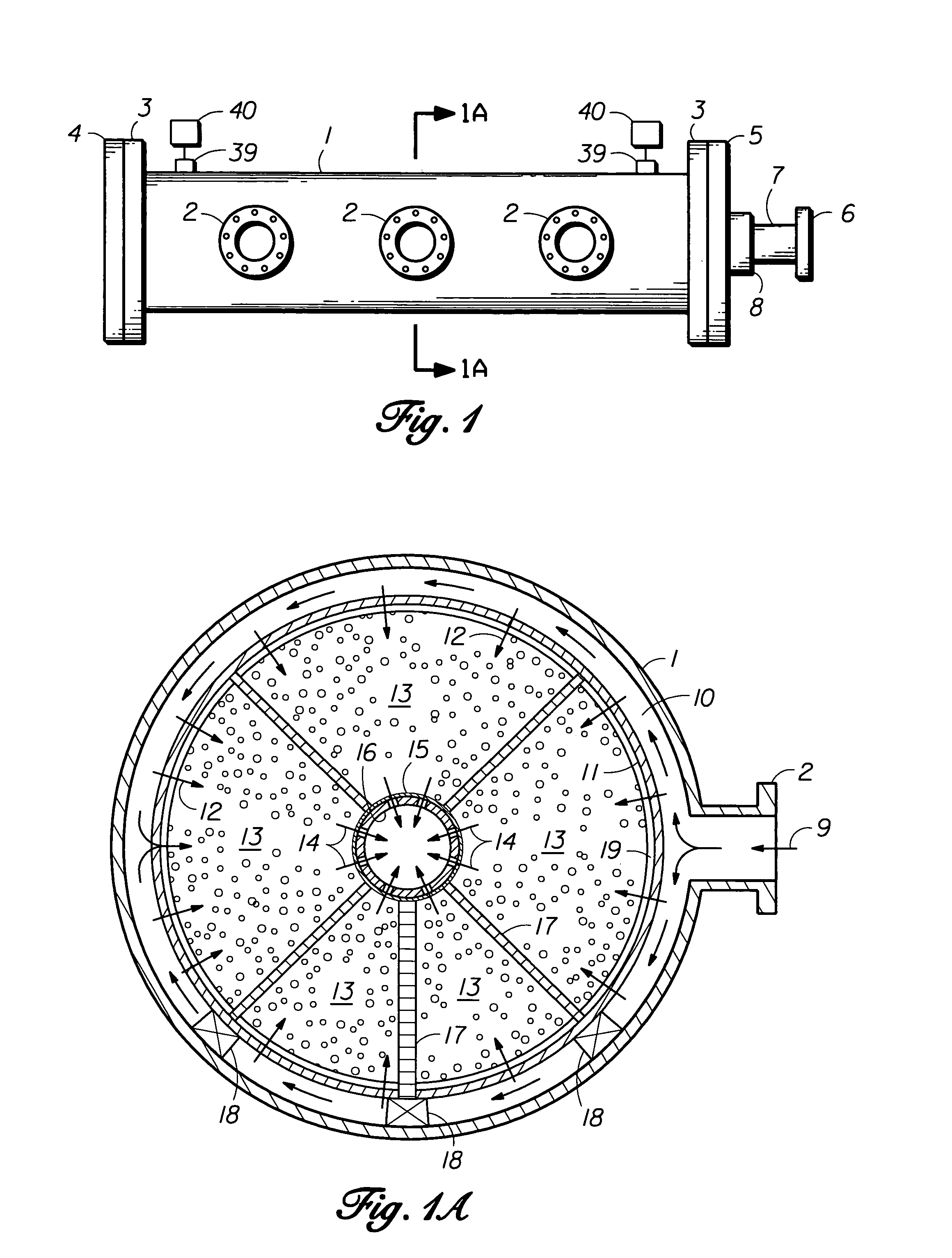 Gas separation vessel apparatus