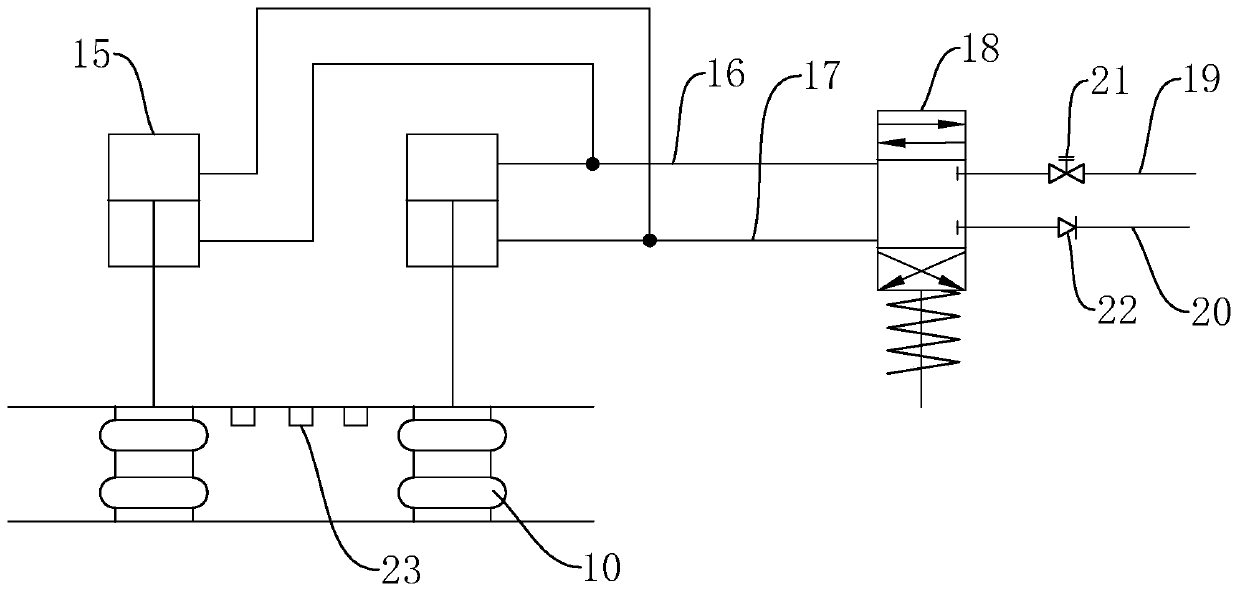 Vibroseis counterforce real-time adjusting system and adjusting method thereof