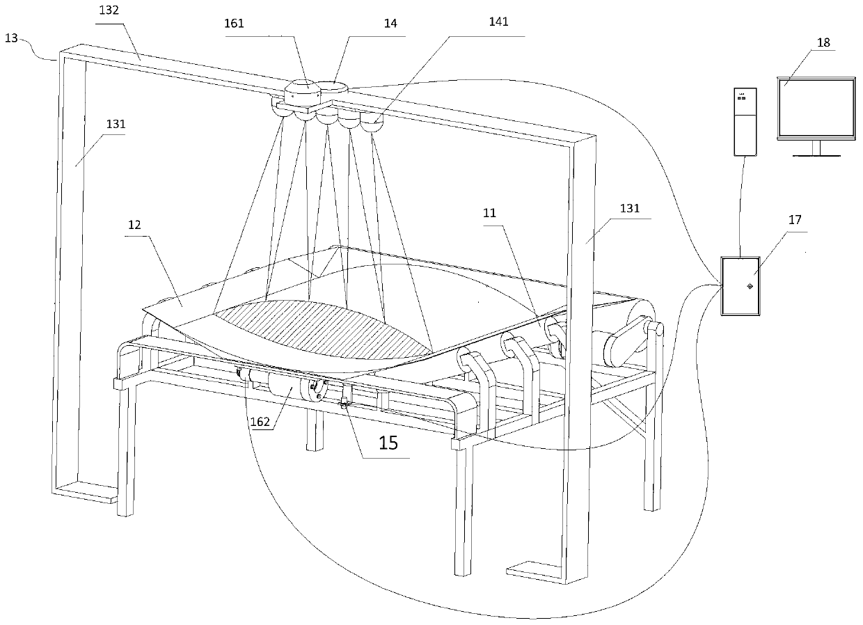 Belt material flow control system