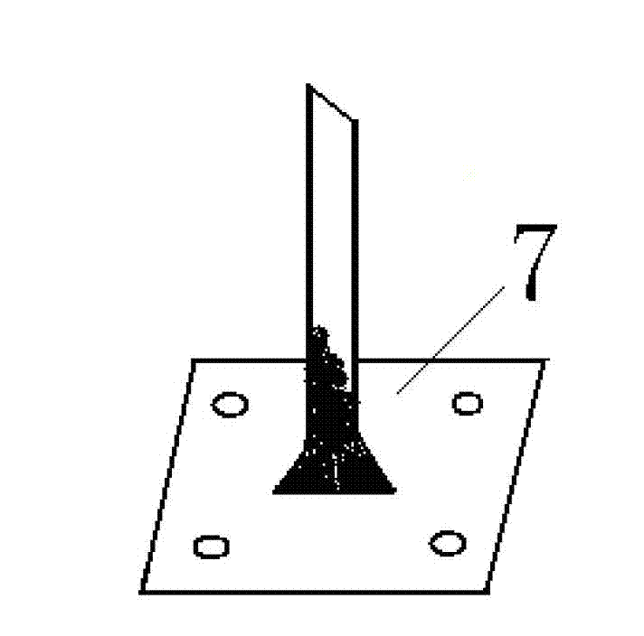 Base used for fixedly installing light pole, telegraph pole and high-tension wire tower and installation method thereof